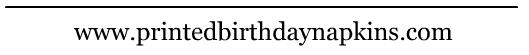 Printed Birthday Napkin